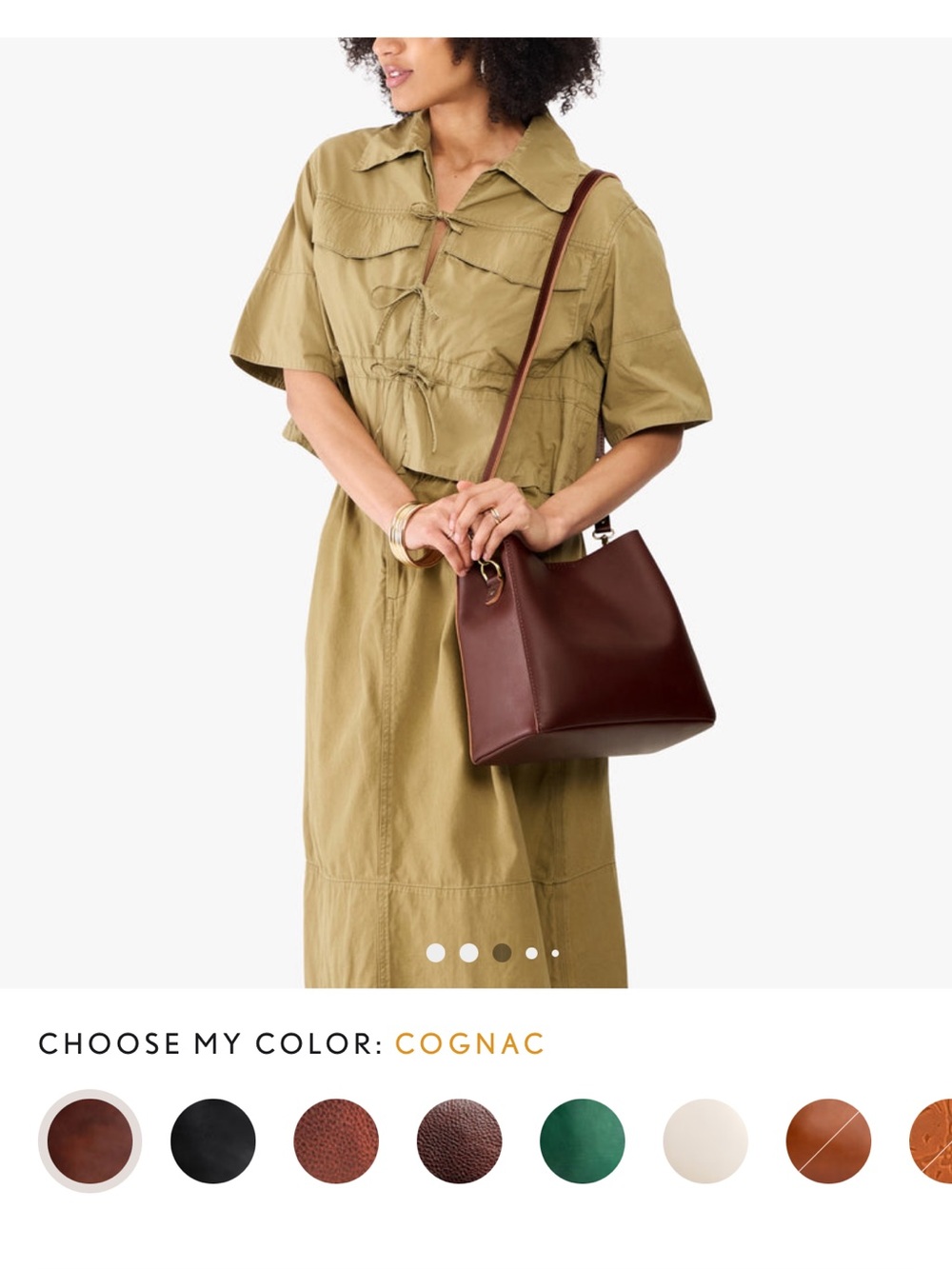 Portland leather goods butterfly bucket bag in succulent- FINAL PRICE DROP - Picture 12 of 12